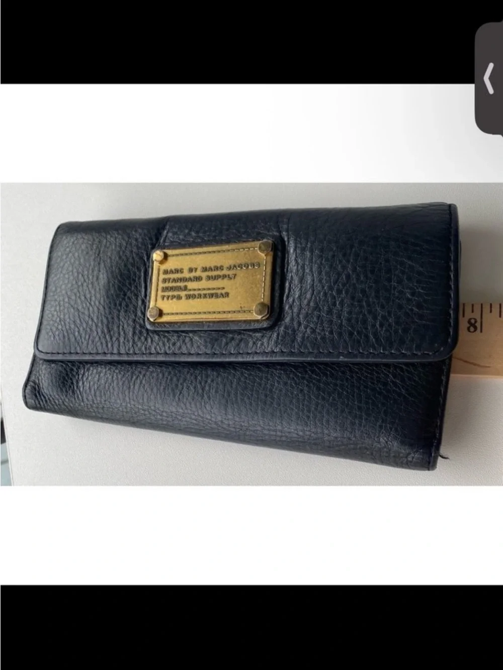 Marc by Marc Jacobs black Leather Continental Wallet
